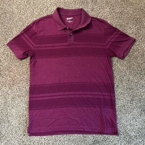 Purple strip polo
